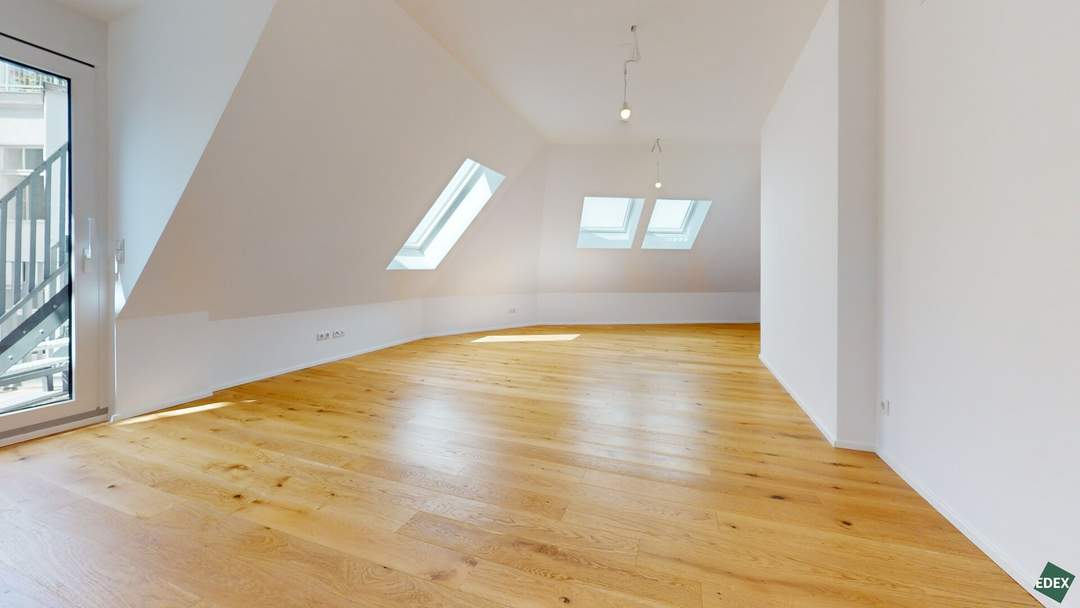 First occupancy! Modern penthouse flat with open space in a quiet location