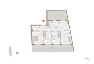 Klimatisiertes 4-Zimmer-Penthouse mit sonniger Dachterrasse in zentraler Lage