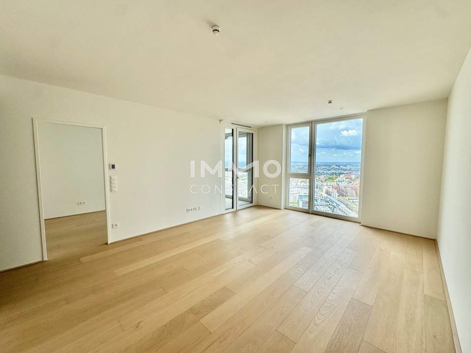 32. Stock: Citylife Pur - 2 Zimmer mit Weitblick - U1 Kagran: Provisionsfrei und Erstbezug