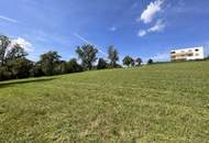 Baugrundstück in Stadtnähe mit Ausblick