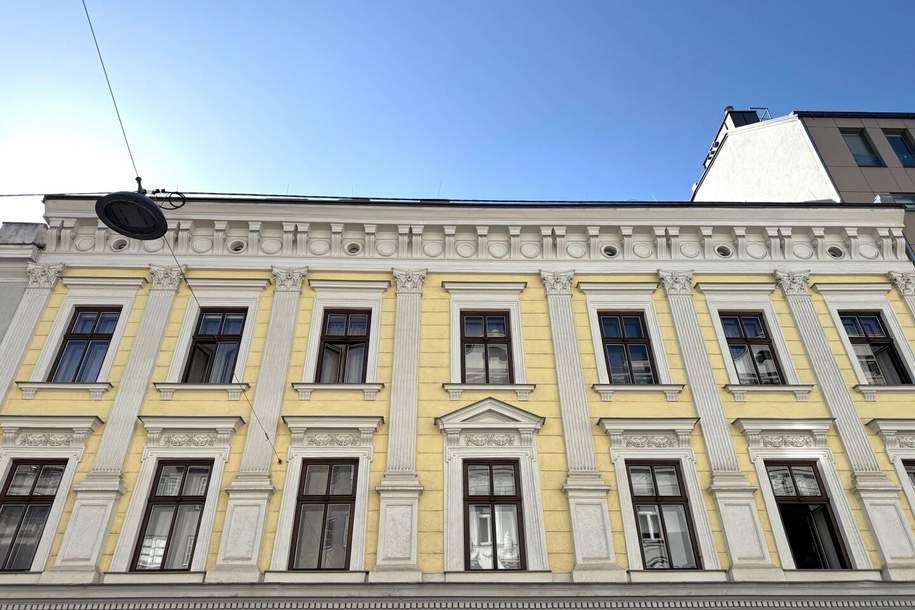 PREISGÜNSTIGE 2 Zimmer Altbauwohnung in der Storchengasse + 1 hofseitiger Balkon mit ca. 5,60 m² - nur ca. 3 - 4 Gehminuten zur U-Bahn U4 &amp; U6, Wohnung-kauf, 270.000,€, 1150 Wien 15., Rudolfsheim-Fünfhaus