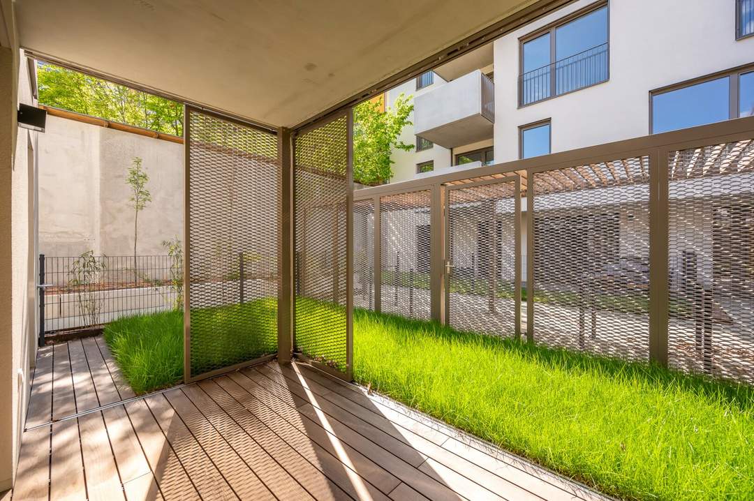 EDUART-Die Kunst des Wohnens: Hochwertiger 2-Zimmer NEUBAU-ZWEITBEZUG mit 40m² Garten und 10m² Terrasse! (8/7)