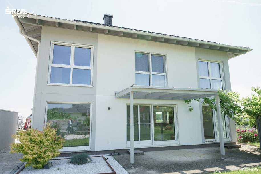 Modern, ruhig und Naturwald Nähe - 155m² ELK Fertighaus mit 6 Zimmer, Garage und gemütlichen Garten!, Haus-kauf, 570.000,€, 2753 Wiener Neustadt(Land)