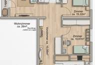 Ruheoase mit Loggia und Grünblick-Ihren Wohnraum von Grund auf nach Wünschen selbst gestalten