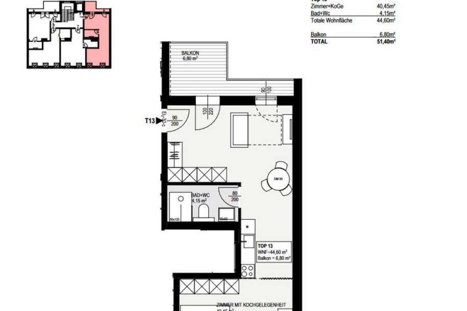 ++NEUBAU ERSTBEZUG++ Dachgeschosswohnung mit schöner Freifläche in 1100 Wien!, Wohnung-kauf, 278.000,€, 1100 Wien 10., Favoriten