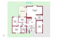 Wohnen mit Urlaubsflair | riesiges Grundstück (Teilung möglich) mit großer Terrasse und Pool | Offener Kamin und Klimaanlage | U1-Station | Garage