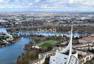 50. Etage - Eastside Sky – Studio im DC2 Tower - 10 m² Loggia - Blick aufs Kaiserwasser - Fernsicht - DC2
