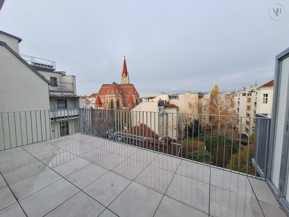 Dachterrasse und Traumblick ins Grüne - Exklusive Erstbezugswohnung in Toplage bei U3