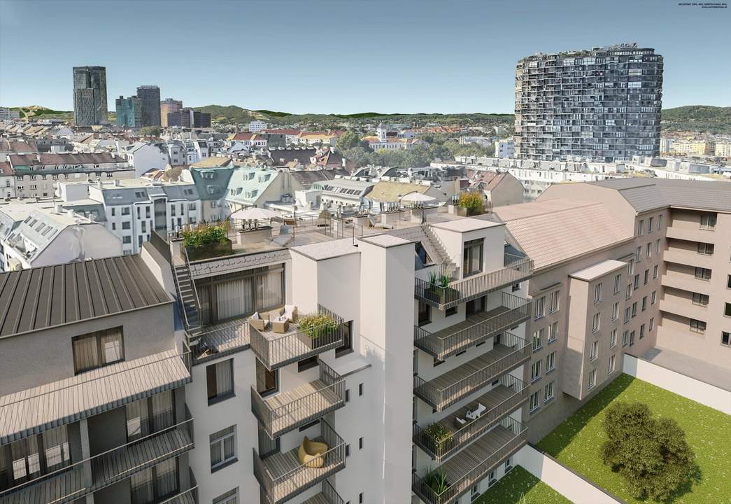 Baubewilligter Rohdachboden mit tollem Ausblick und Balkon-Option Nähe U5-Station "Matzleinsdorfer Platz"!