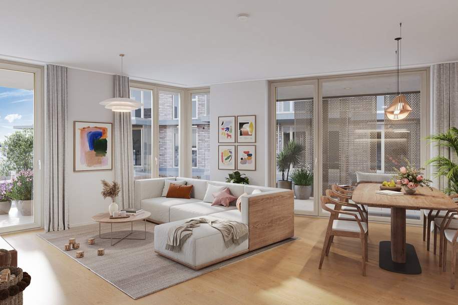 4-Zimmer-Vorsorgewohnung mit zwei Balkonen & zwei Bädern | URBAN DAHEIM | BAUFELD 13 | ANLEGER, Wohnung-kauf, 689.000,€, 1030 Wien 3., Landstraße