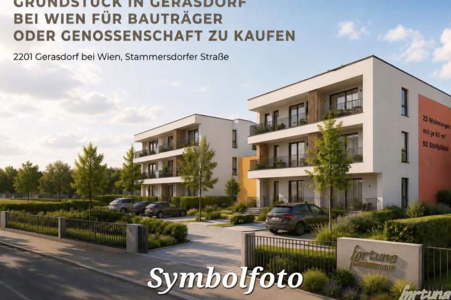 Grundstück in Gerasdorf bei Wien für Bauträger oder Genossenschaft zu kaufen, Grund und Boden-kauf, 1.200.000,€, 2201 Korneuburg