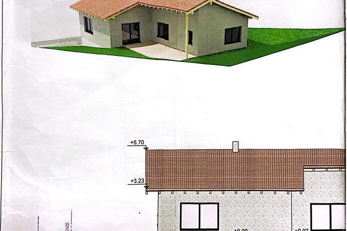 Baugrundstück mit Bodenplatte, Baubewilligung und Einreichplan für Einfamilienhaus, Garage und PKW Stellplatz, Grund und Boden-kauf, 76.000,€, 3970 Gmünd