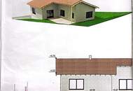 Baugrundstück mit Bodenplatte, Baubewilligung und Einreichplan für Einfamilienhaus, Garage und PKW Stellplatz