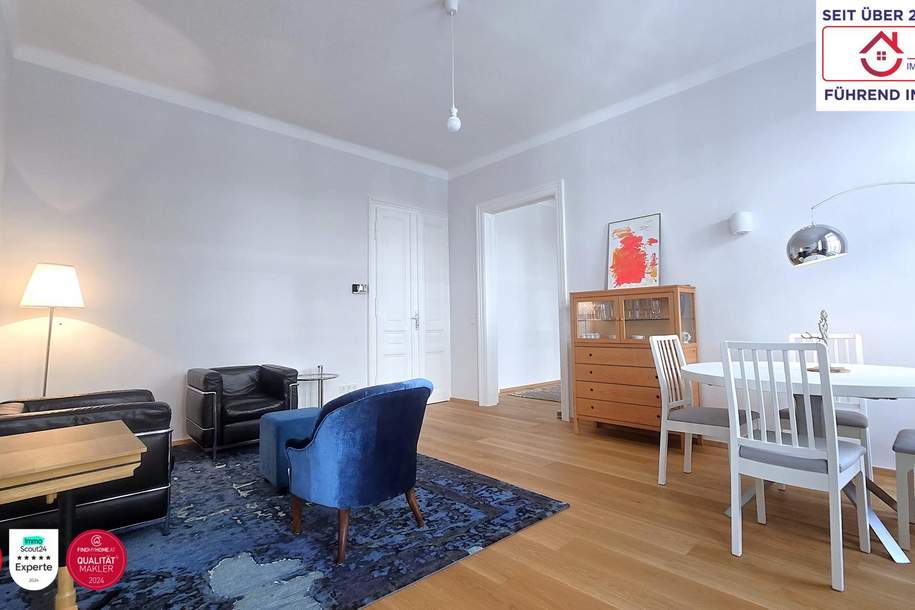 Top-sanierte, helle 2-Zimmer-Altbauwohnung im Herzen des 8. Bezirks, Wohnung-kauf, 630.000,€, 1080 Wien 8., Josefstadt
