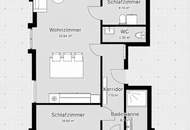 Moderne klimatisierte Dachgeschoss-Wohnung in 1130 Wien inkl. 2 Garagenplätze (Jagdschlossgasse)