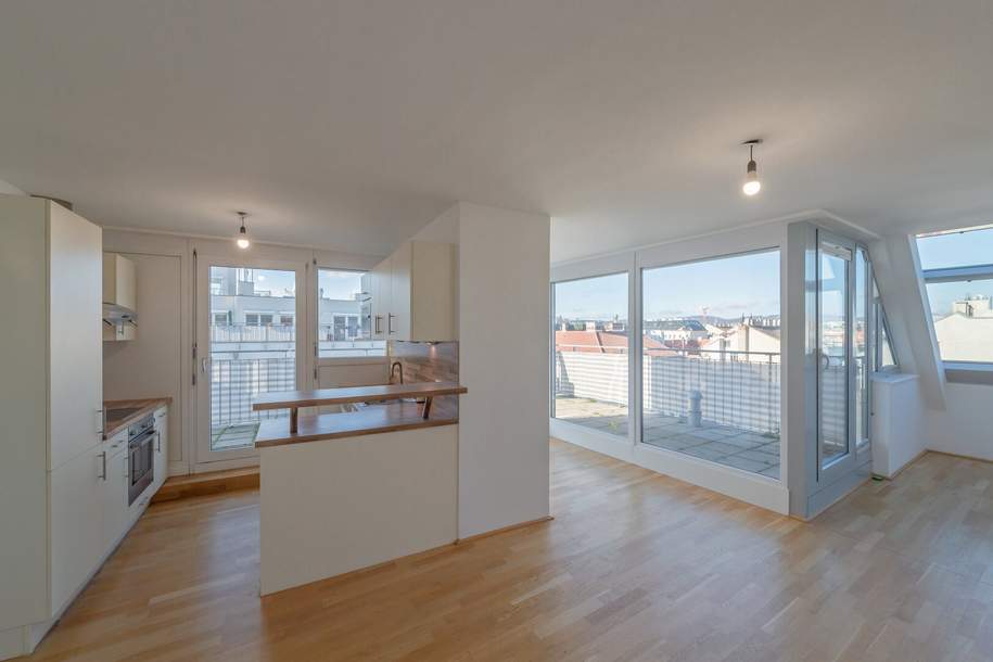 ++RARITÄT++ EINZIGARTIGE DG-WOHNUNG IN BESTLAGE 7. BEZIRK! TOLLE TERRASSEN!, Wohnung-miete, 3.275,00,€, 1070 Wien 7., Neubau