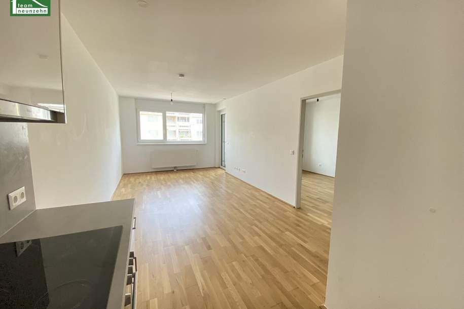 Tolle Neubau-Wohnung mit Loggia nahe S-Bahn Jedlersdorf, Straßenbahn 26 und SCN mit Einbauküche!, Wohnung-miete, 815,00,€, 1210 Wien 21., Floridsdorf