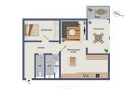 Grünblick inklusive: Vermietete 3-Zimmer-Wohnung - Wintergarten und Tiefgarage inklusive