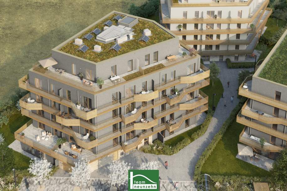 „Hirschfeld – Naturnah wohnen“ – jetzt Preisnachlass sichern! Niedrig-Energie-Standard-Neubau in begehrter Grün-Ruhelage. - WOHNTRAUM, Wohnung-kauf, 474.501,€, 1210 Wien 21., Floridsdorf