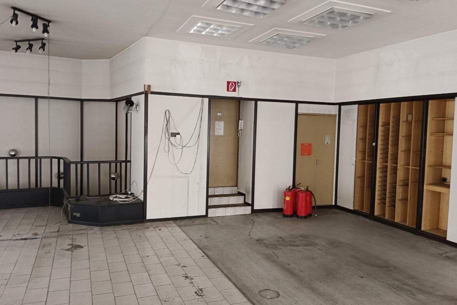 Raum für Ideen; renovierungsbedürftiges Geschäftslokal mit Top-Anbindung im 14. Bezirk zur Miete, Gewerbeobjekt-miete, 3.551,12,€, 1150 Wien 15., Rudolfsheim-Fünfhaus