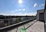 Die Wohnung der Superlative - Atemberaubender Weitblick mit großer Süd-Ost-Terrasse direkt beim Donauzentrum und U1 - Baurecht