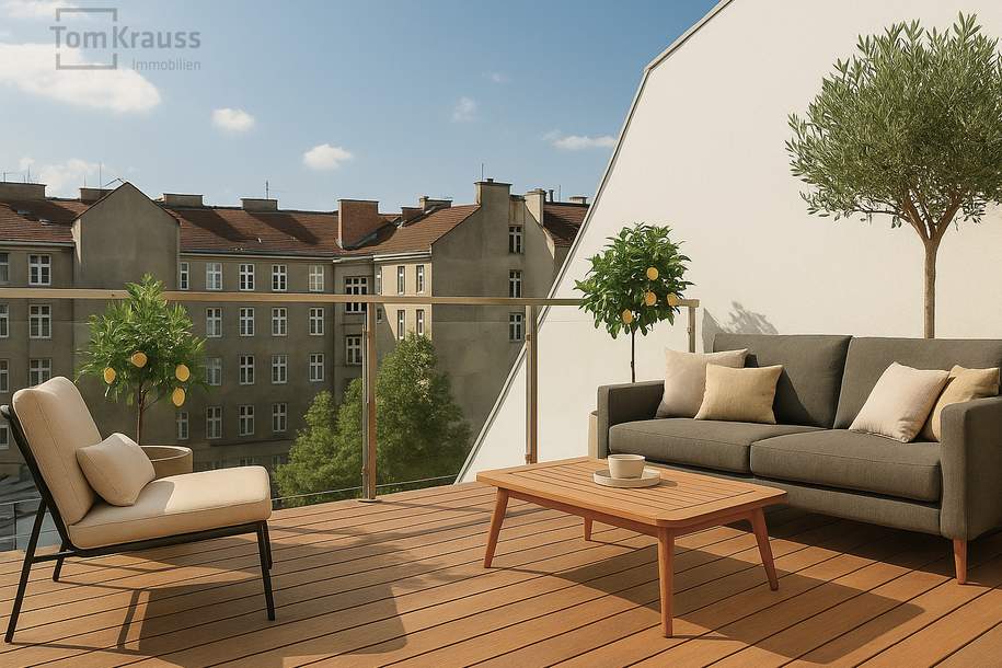 RUHE TRIFFT WOHNQUALITÄT - EXKLUSIVE DACHGESCHOSSWOHNUNG MIT BALKON IN DEN RUHIGEN INNENHOF, Wohnung-kauf, 1.399.500,€, 1020 Wien 2., Leopoldstadt