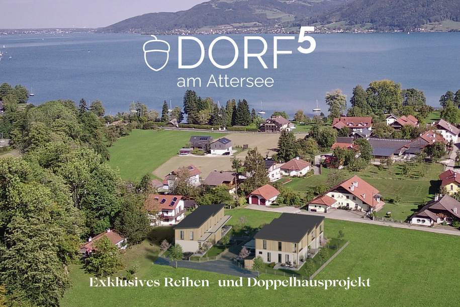 Exklusive Doppel- und Reihenhäuser in Nußdorf-Zell am Attersee, Haus-kauf, 4865 Vöcklabruck