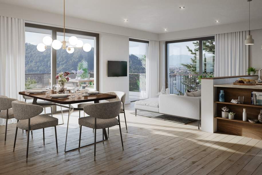 Bezugsfertiger Penthouse-Traum mit Panorama-Seeblick auf den Ossiacher See, Wohnung-kauf, 9521 Villach Land