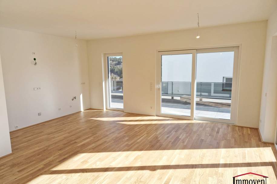 FINANZIERUNGSAKTION* - Erstbezug und Ruhelage in Mariatrost: moderne 4-Zimmerwohnung mit Terrasse, mit Garten und 2 Tiefgaragenplätze, Wohnung-kauf, 770.088,€, 8044 Graz(Stadt)