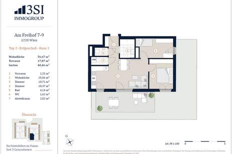 Anleger aufgepasst! Neubau 2 Zimmer Wohnung mit energieeffizienter Luftwärmepumpe!, Wohnung-kauf, 368.175,€, 1220 Wien 22., Donaustadt