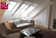 Gediegene, komplett möblierte 3-Zimmerwohnung mit einer ca. 60 m² großen Dachterrasse in schöner zentraler Lage des 4. Bezirks, unweit des 5. und des 1. Bezirks