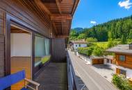 Dachgeschosswohnung an der Skipiste mit Kaiserblick