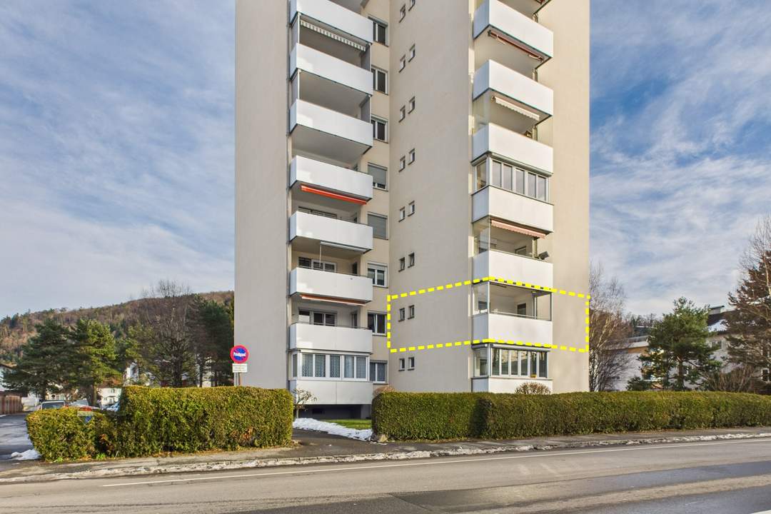Kompakt, durchdacht, lebenswert - 3-Zimmer-Wohnung in Feldkirch/Gisingen