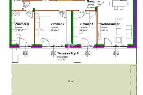 KREMSER WOHNKONZEPT Top6/EG barrierefreie 4Zimmer-Gartenwohnung € 413.140,84 zzgl. 2TG > Gesamtkaufpreis € 448.302,--, Wohnung-kauf, 197.042,€, 3500 Krems an der Donau(Stadt)