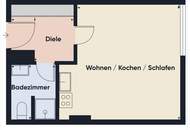 Linz/Urfahr: MIETWOHNUNG ca. 30 m2 Wohnfläche (Garconniere -1-Zimmerwohnung) in der Leonfeldner Straße