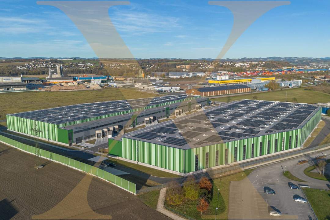 NEUBAU - Lager-/Produktionshalle (optional mit Büroflächen) in Enns/Ennshafen zu vermieten!