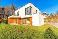 Hochwertige, lichtdurchflutete Doppelhaushälfte mit grandiosem Ausblick und Südwest-Garten