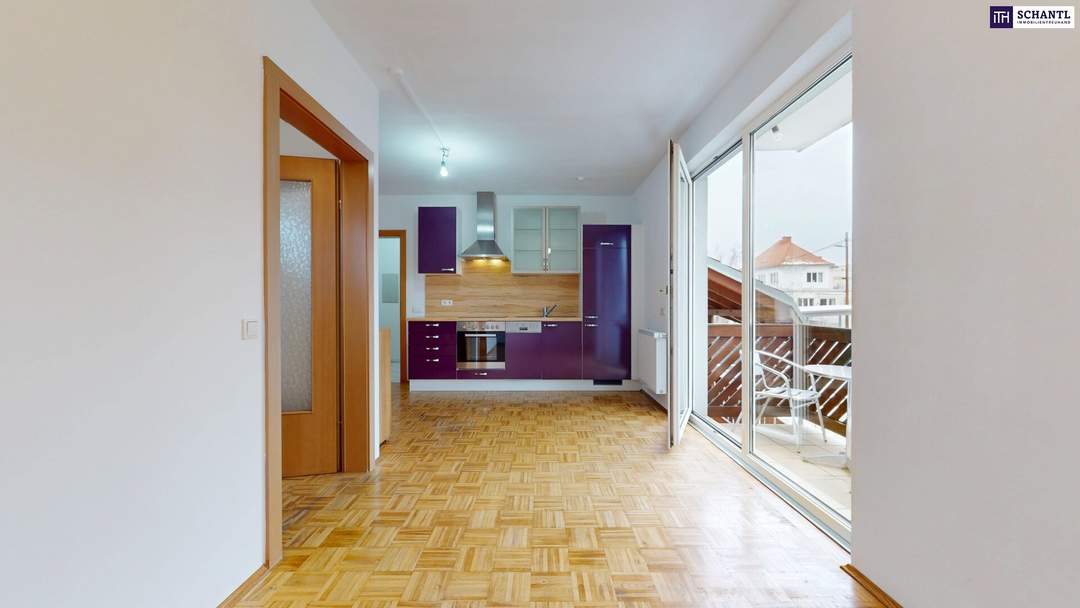 Ideal für Singles &amp; Paare: Moderne 2‑Zimmer‑Wohnung mit Balkon in ruhiger Siedlungslage inkl. Parkplatz! Perfekte Raumaufteilung &amp; Top‑Anbindung! Ab 15.05.2026 verfügbar!