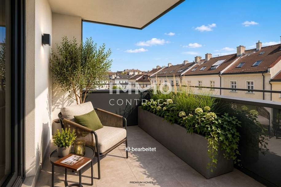Parkside Schönbrunn – Exklusive Vorsorgewohnung mit Balkon & Loggia im Erstbezug, Wohnung-kauf, 309.000,€, 1120 Wien 12., Meidling