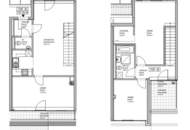 DACHGESCHOSS, INNSTRASSE, 101 m2 Maisonette mit Freiflächen, Wohnküche, 3 Zimmer, Wannenbad, Parketten, Fernblick
