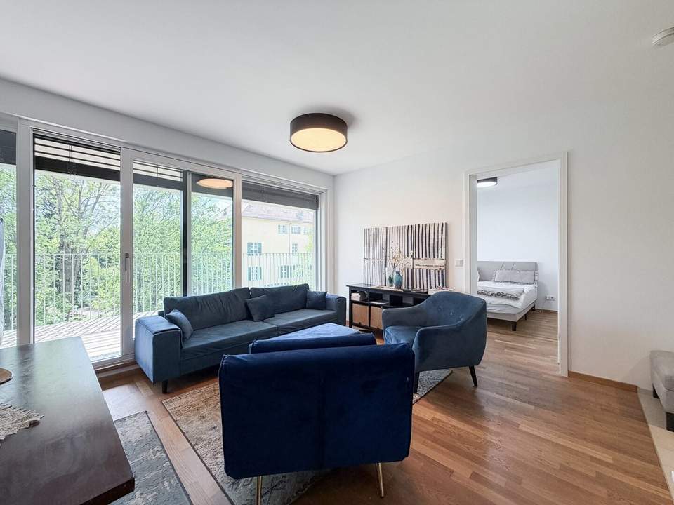 +++ Rosenhain +++ Luxuriöse 2-Zimmer-Wohnung mit sonnigem Balkon &amp; TG-Stellplatz in Geidorf