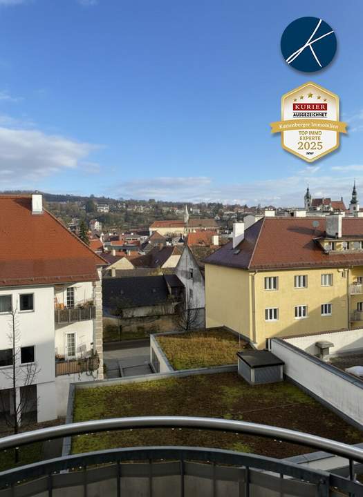 Zentrale Mietwohnung mit Balkon, Garagenstellplatz und Altstadtblick