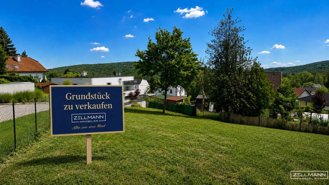 RARITÄT | EXKLUSIVES BAUGRUNDSTÜCK MIT GENEHMIGTEM EINREICHPLAN | ZELLMANN IMMOBILIEN