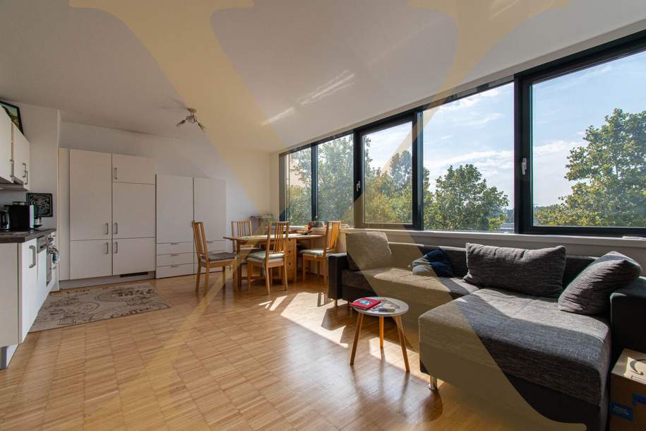 Gut aufgeteilte 2-Zimmer-Wohnung mit Einbauküche in Linz/Urfahr nähe JKU zu vermieten!, Wohnung-miete, 959,90,€, 4040 Linz(Stadt)