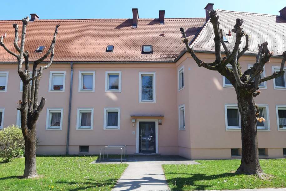Fantastische Wohnatmosphäre in sonniger 3-immer-Wohnung wird geboten - inklusive aller Annehmlichkeiten einer zentrumsnahen und ruhigen Grünlage!, Wohnung-miete, 647,71,€, 4400 Steyr(Stadt)