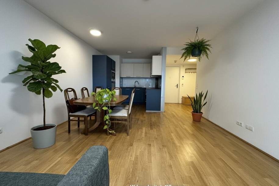 Möblierte 2 Zimmer mit Loggia, Fitness &amp; Sauna im Haus nahe UNO-City / VIC!, Wohnung-miete, 1.595,00,€, 1220 Wien 22., Donaustadt