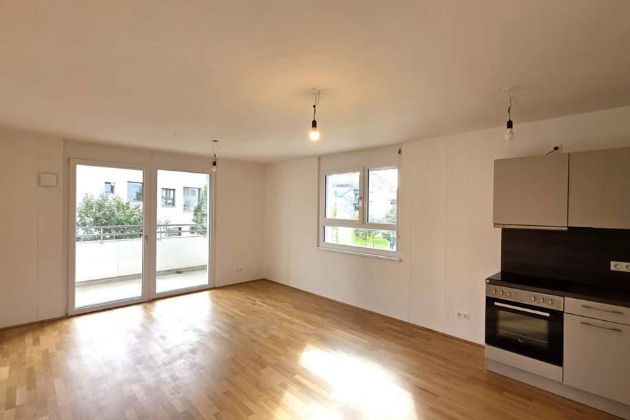Neubauwohnung mit großer Loggia // Deckenkühlung // 1.OG, Wohnung-miete, 1.354,48,€, 1110 Wien 11., Simmering