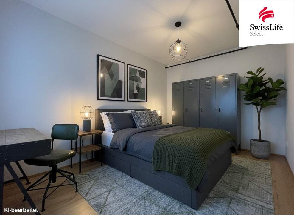 Nähe AKH: 2-Zimmer-Wohnung mit Möblierung + Garten