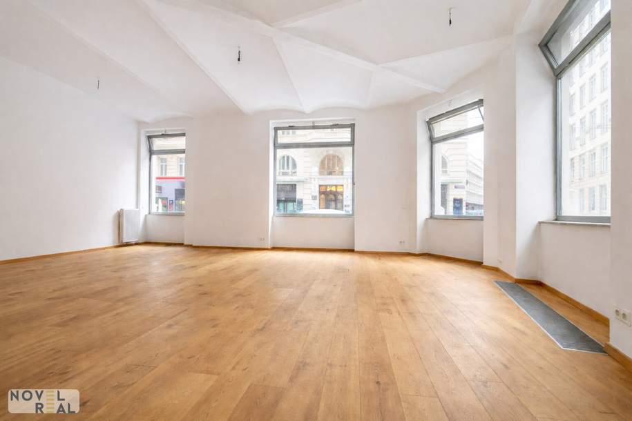 Repräsentatives Geschäftslokal mit optionalen Wohn‑/Büroräumlichkeiten im Altbau, Gewerbeobjekt-kauf, 650.000,€, 1010 Wien 1., Innere Stadt