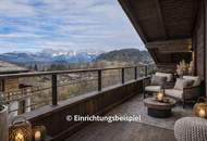 Dachgeschosswohnung an der Skipiste mit Kaiserblick